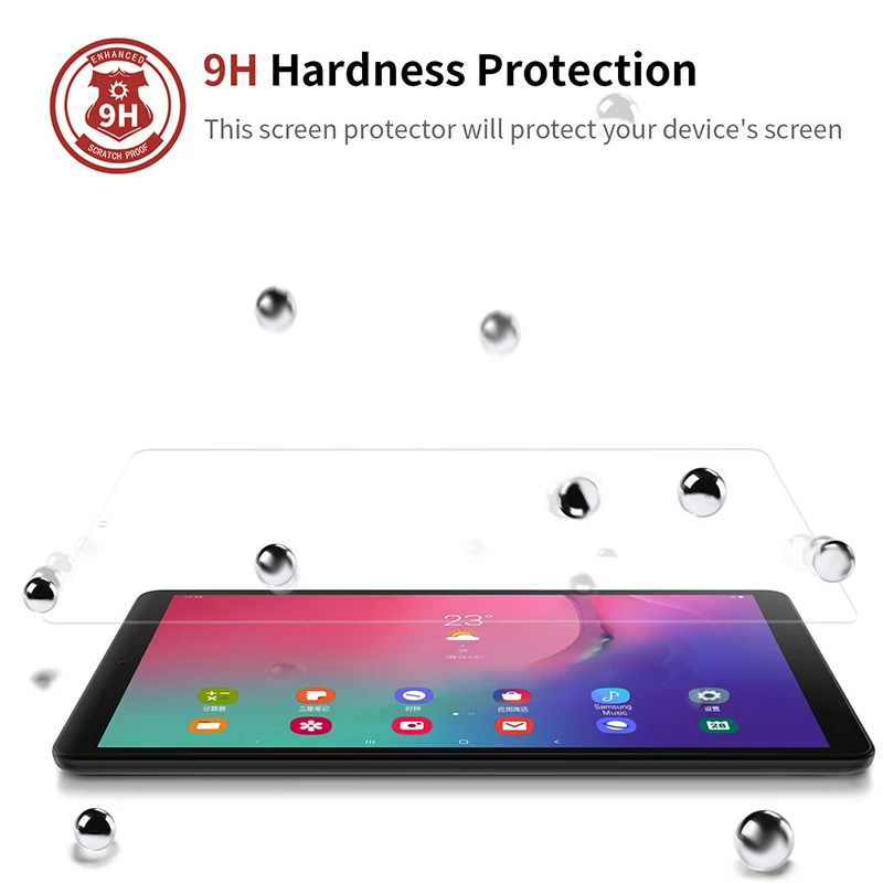 2STK Hærdet Glas Beskyttende Film Til 2019 Samsung Galaxy Tab 10.1 SM-510 SM-T515 Screen Protector Glas Beskyttelse