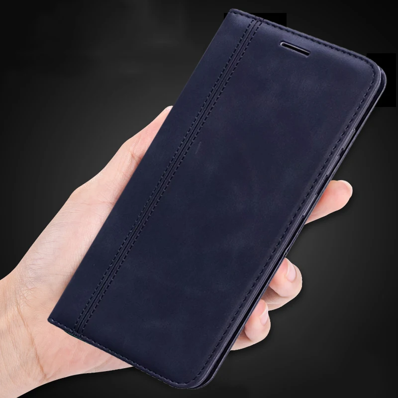 For Xiaomi Mi Poco X3 NFC Case Book Vintage Wallet Magnetisk Læder Flip Cover Kort, Stå, Bløde Dække Luksus Mobiltelefon Tasker