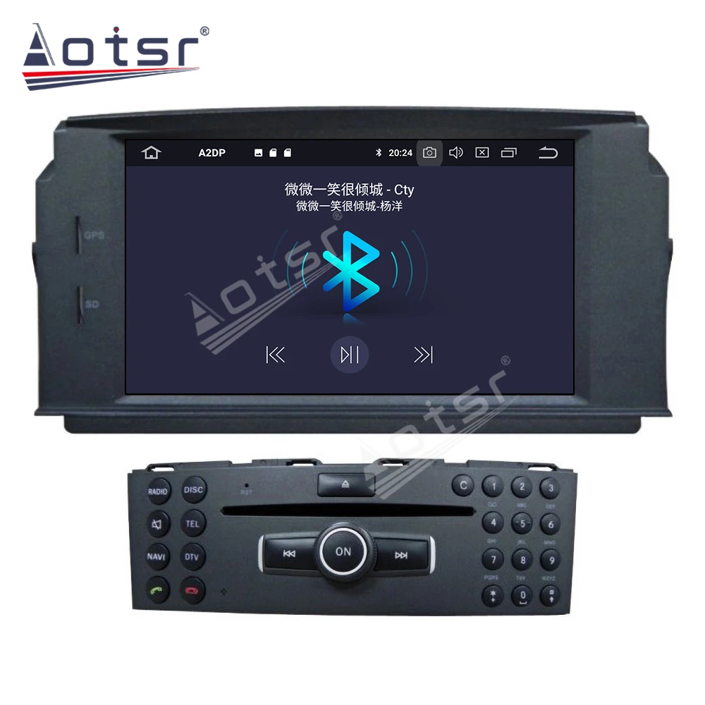 Til Mercedes Benz C-Klasse C180/C200/C230 W204 Android Radio Car Multimedia Bil GPS Navigation PX6 4GB 64GB Auto Stereo Head Unit