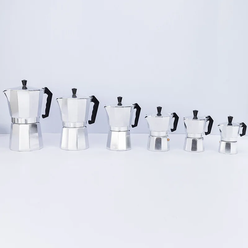 Kaffekande Og Kaffefaciliteter Aluminium Mokka Kaffe Pot kafofe Kaffefaciliteter Moka Potten Kogeplader Kaffemaskine til 1 kop/3cup/6cup/9cup/12cup