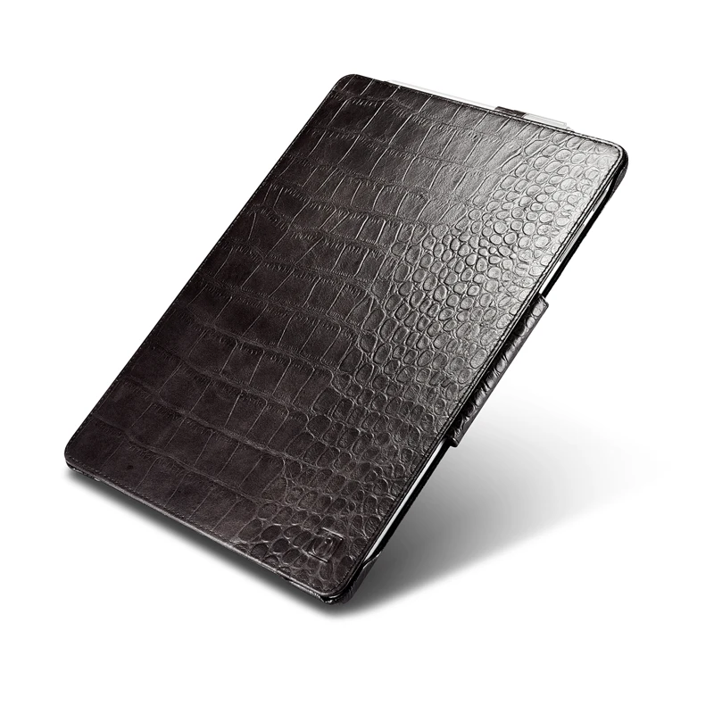 Krokodille Ægte Læder Folio Cover etui til Microsoft Surface Pro 4 5 6 7 12.3