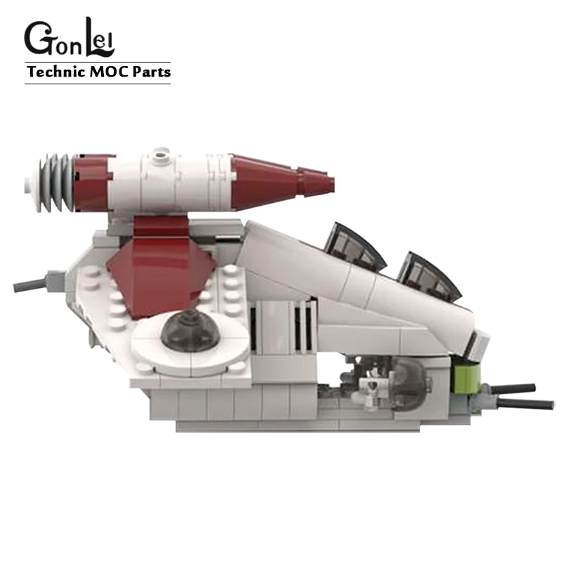 MOC-Serien Star Plan Wars Republic Dropship Med PÅ-OT Walker Sæt MOC byggesten Mursten Model Kompatibel med 05053 10195
