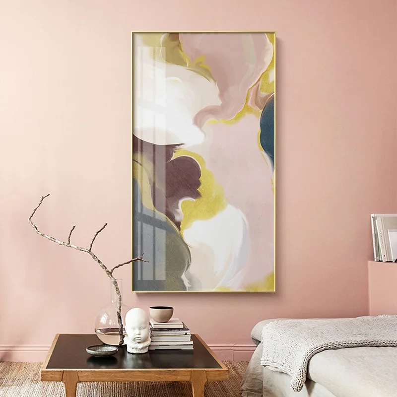 Abstract kreativ farve flammer væg lærred sprøjtemaling plakat og print hjem væg kunst billede til stuen soveværelse midtergangen