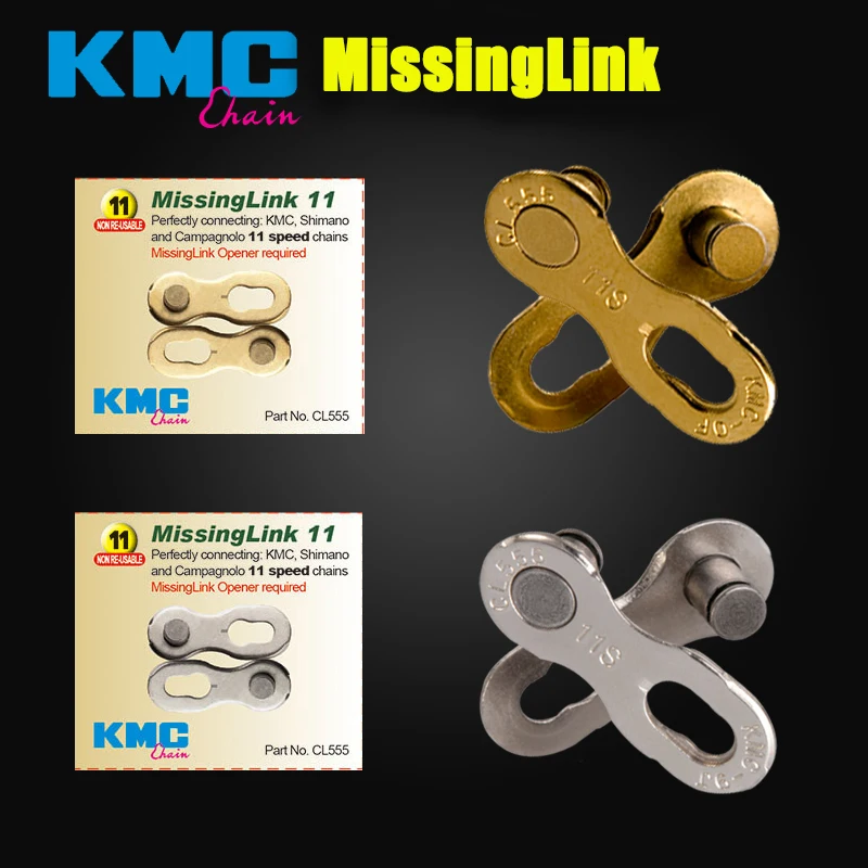 KMC oprindelige 1 par Cykel Kæde Link Missing Link 6/7/8/9/10/11/12 speed cykel hurtig magiske knap