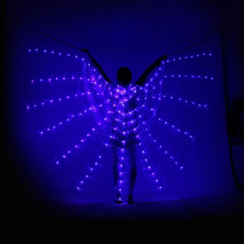 Dans LED Vinger Lys Op Halloween Kostumer Stage Performance Tøj til Voksne WXV Salg