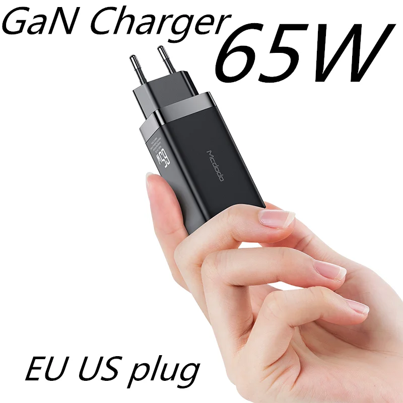 EU ' OS Stik GaN Hurtig Oplader 65W Hurtig Opladning 4.0 3.0 USB-C PD Oplader 3 USB-Porte Bærbare Oplader Til Macbook Pro xiaomi huawei