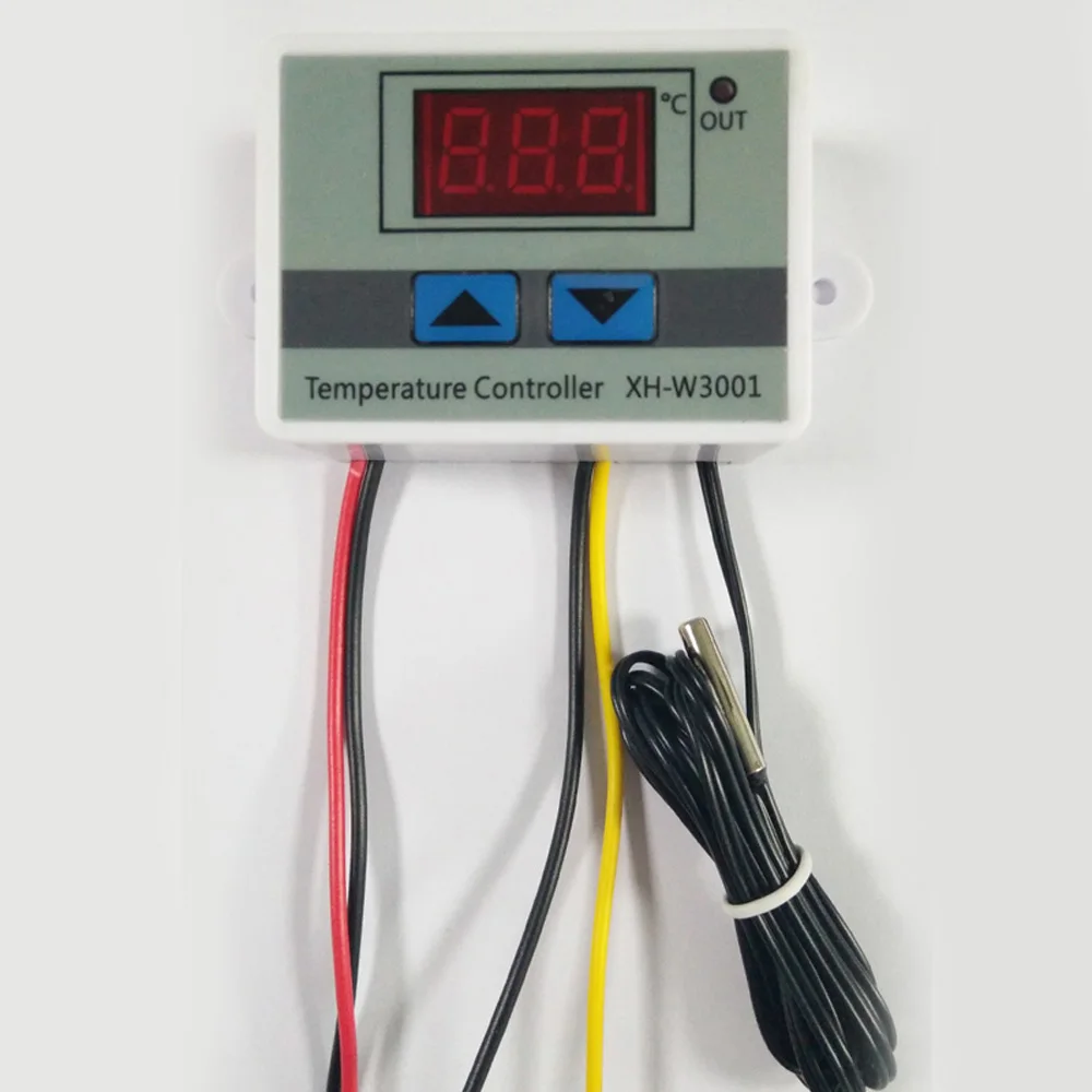 12V 24V Digital LED Temperatur Controller 10A Termostat Kontrol Skifte Probe