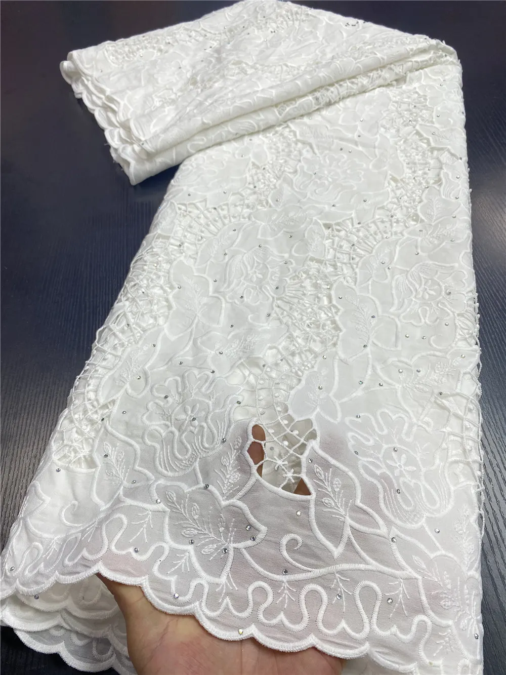 Afrikanske Lace Fabrics 2020 Høj Kvalitet Nigerianske Ledningen Guipure Lace Fabrics Bride Fransk Blonde Stof Til At Sy Kjole