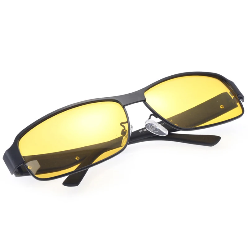 Eyecrafters Gul Polariserede Solbriller Herre Night Vision Goggles Kørsel Briller Driver Luftfart Polaroid solbriller UV400