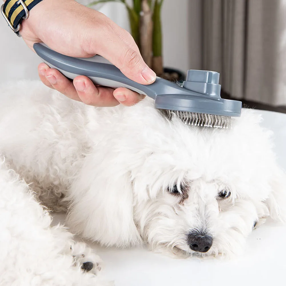 Fjernelse Af Hår Kam Til Hunde Kat Detangler Pels Trimning Dematting Deshedding Grooming Brush Tool For Filtede Lange Hår Krøllet Pet