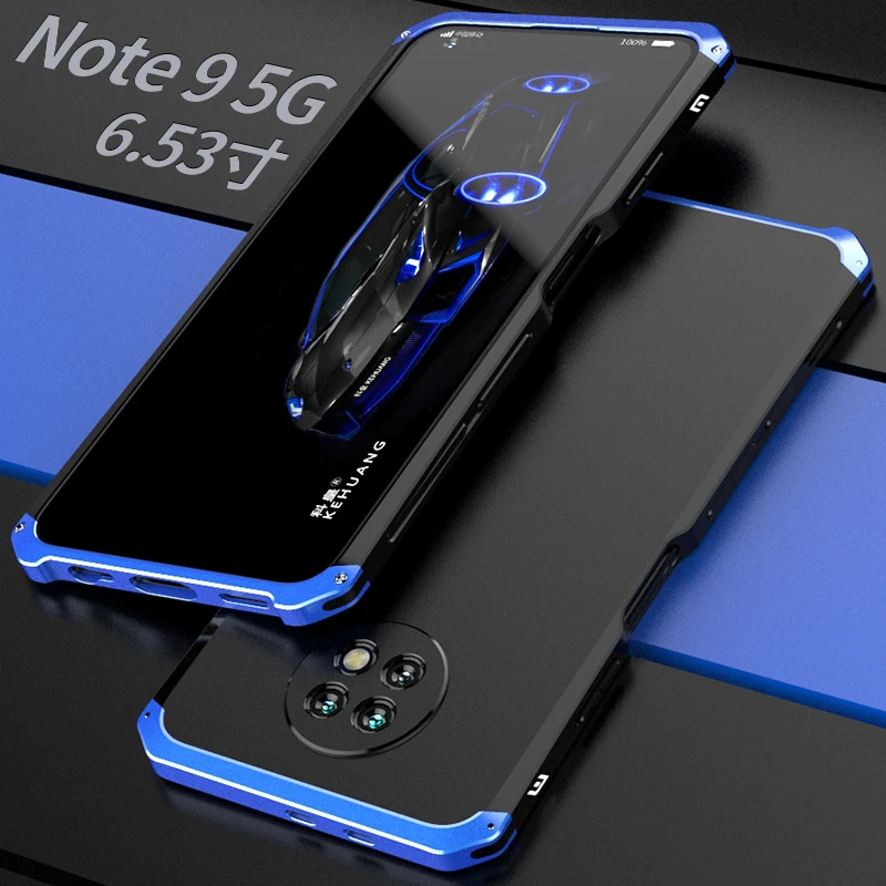 Stødsikker Mobiltelefon Sag For Xiaomi Redmi Note 8 Pro note 7 pro note 6 5 pro 4 mi 10 pro Aluminum metal bumper Hårdt PC Cover Coques