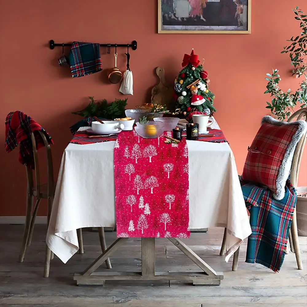HUIRAN Jul bordløber Glædelig Jul Dekorationer til Hjemmet 2020 Jul 2021 Nye År julebord Xmas Dekorationer