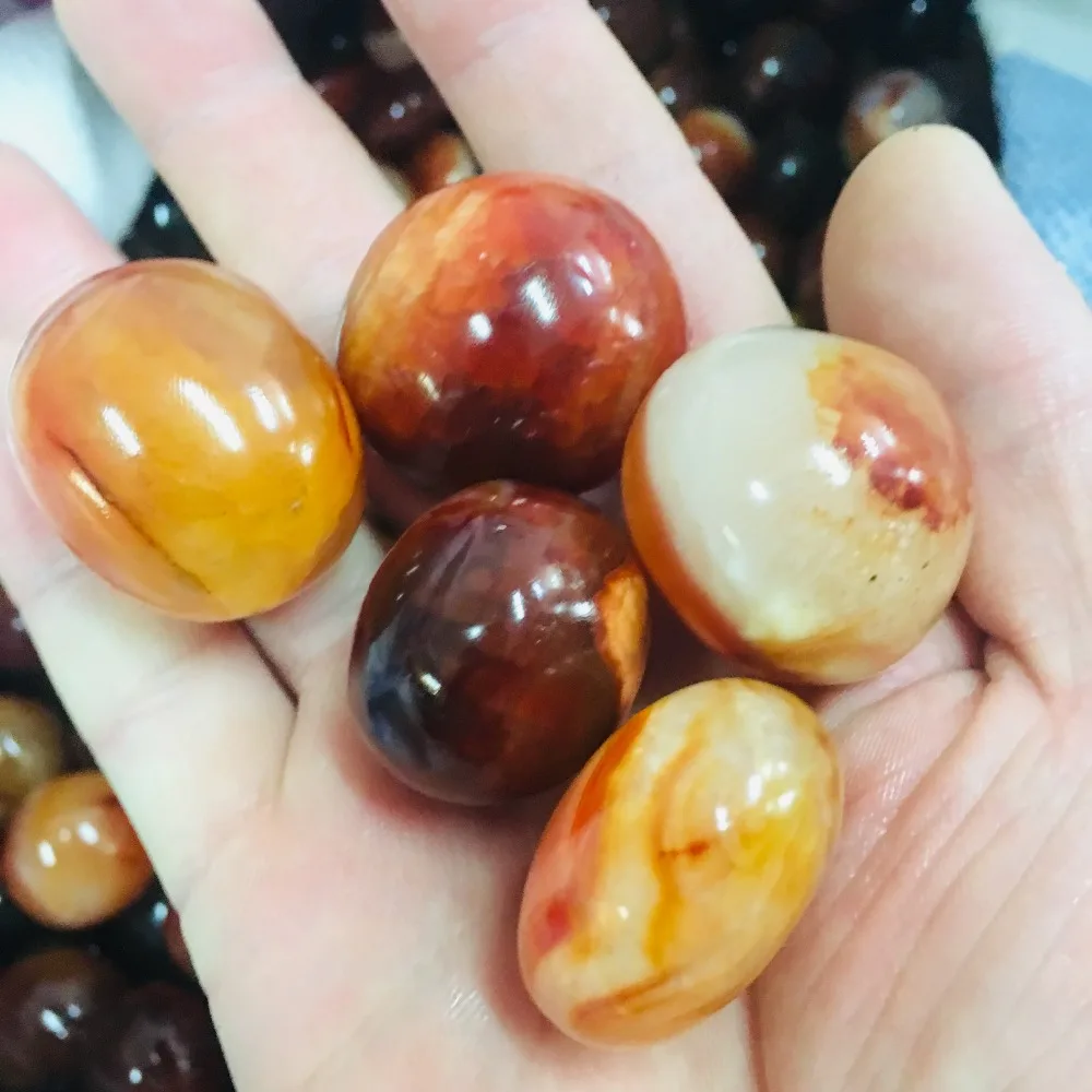 5PC naturlige mini agat perle