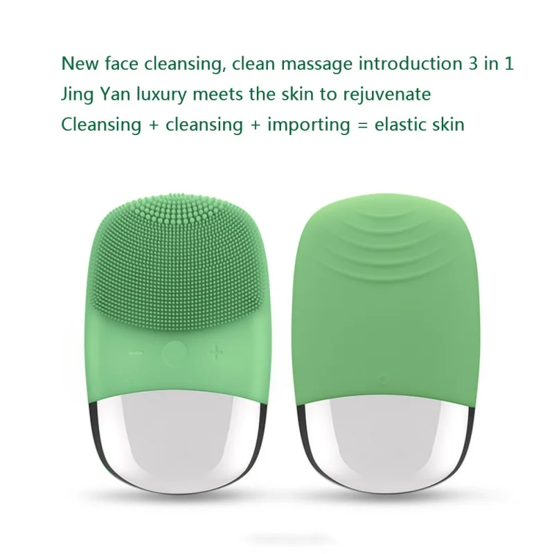 USB-Opladning, Silikone Ansigt Udrensning Børste Sonic Facial Renere Deep Pore Rengøring Ansigt Vask Produkt
