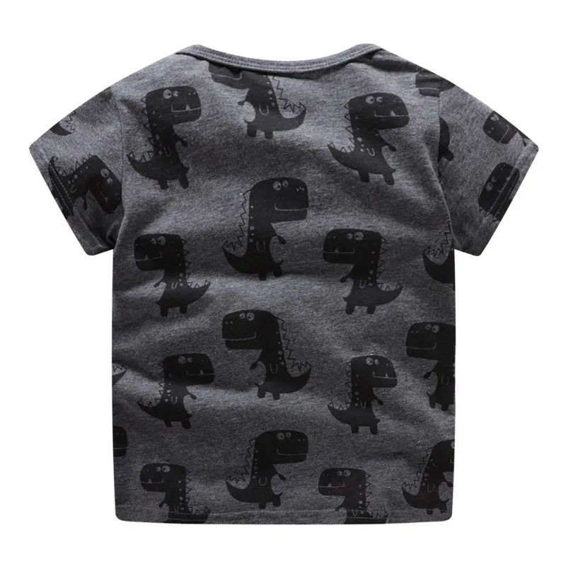 Hoppe meter Børn dinosaurer tøj sommer bomuld drenge tees nye dyr trykte børn boy tøj, T-shirts lille barn toppe