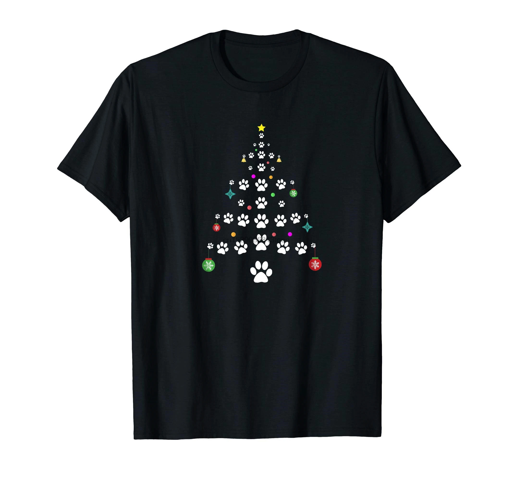 Træet Cool Matchende Pote Print Jul Premium T-Shirt-kortærmet T-Shirt-Sort Familie Gruppe Gave