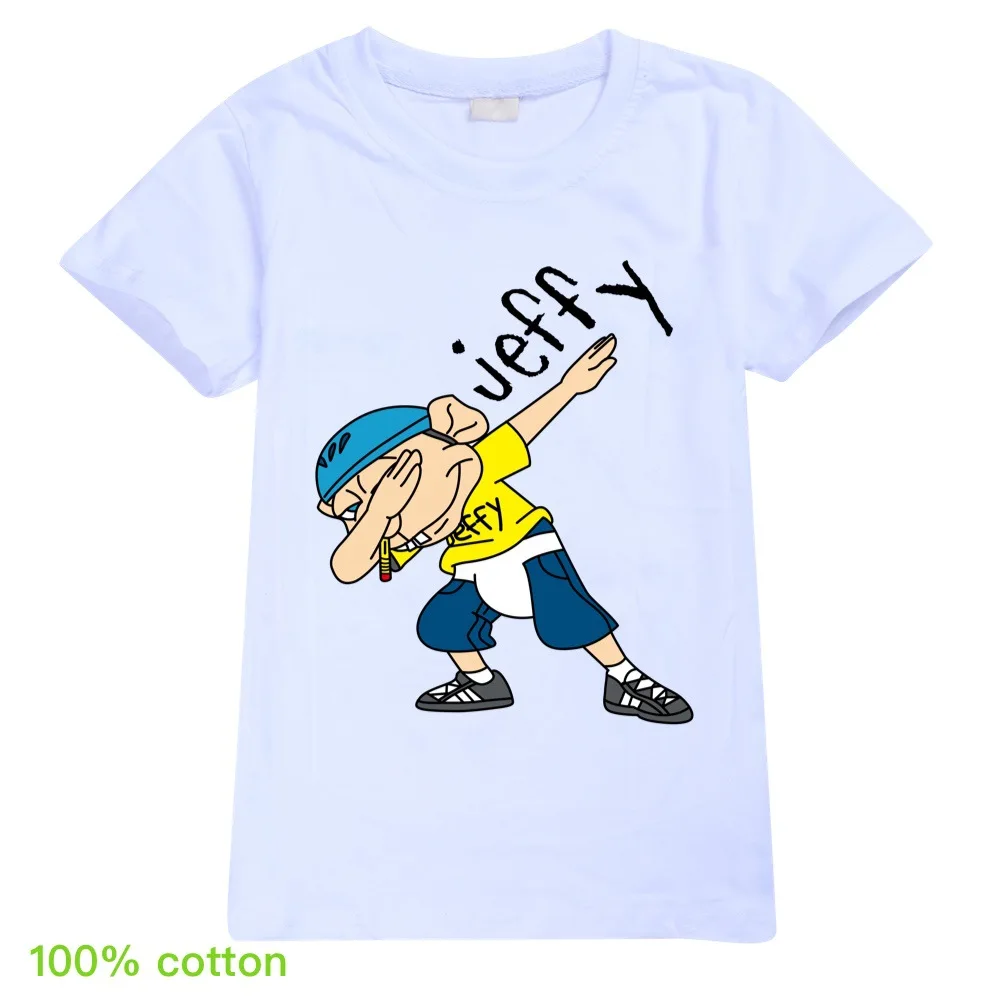 Børn Sommeren Jeffy Dejlige Korte Ærmer Europæiske Tøj Drenge T-Shirts Crtoon Print Kids Tøj Piger 4-14 År Baby