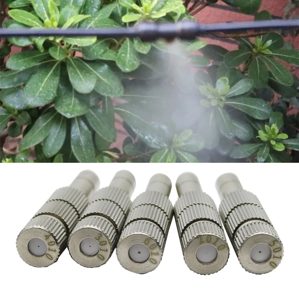 Lavt Tryk Dug Desinficerende Spray Nozzle-0.2-0.6 mm Dug Spray Sprinkler Have Køling Sprøjte med et Filter, 20 Stk