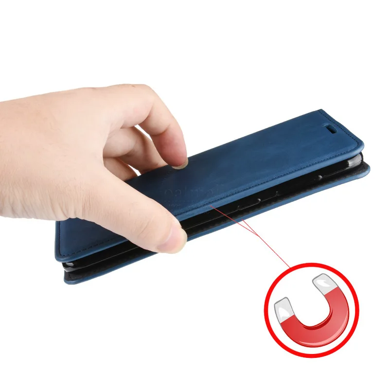 Luksus Slim Læder Flip Cover Til Huawei Honor 9A Tilfælde Card Wallet Stå Magnetiske Book Cover Til Ære 9A Mobiltelefon Tilfælde