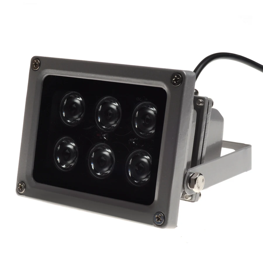 ESCAM CCTV LED IR-lyset infrarød lampe 6stk Array Led IR Udendørs Vandtæt Night Vision CCTV Fyld Lys for CCTV-Kamera