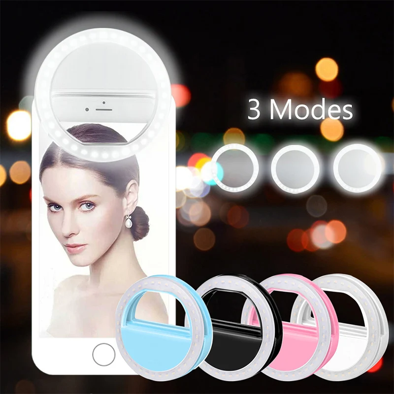 Oppselve 36 LED-Lamper Selfie Lys Til iPhone 11 Samsung Xiaomi Mørke Nat Fotografering Ring Selfie Ring Til Alle Smartphones