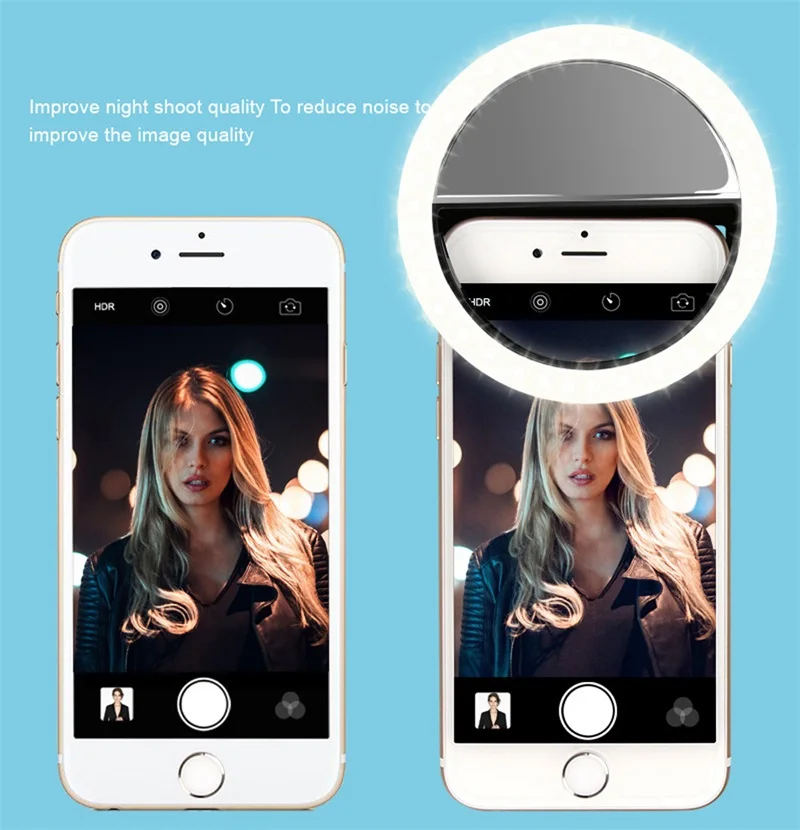 Oppselve 36 LED-Lamper Selfie Lys Til iPhone 11 Samsung Xiaomi Mørke Nat Fotografering Ring Selfie Ring Til Alle Smartphones