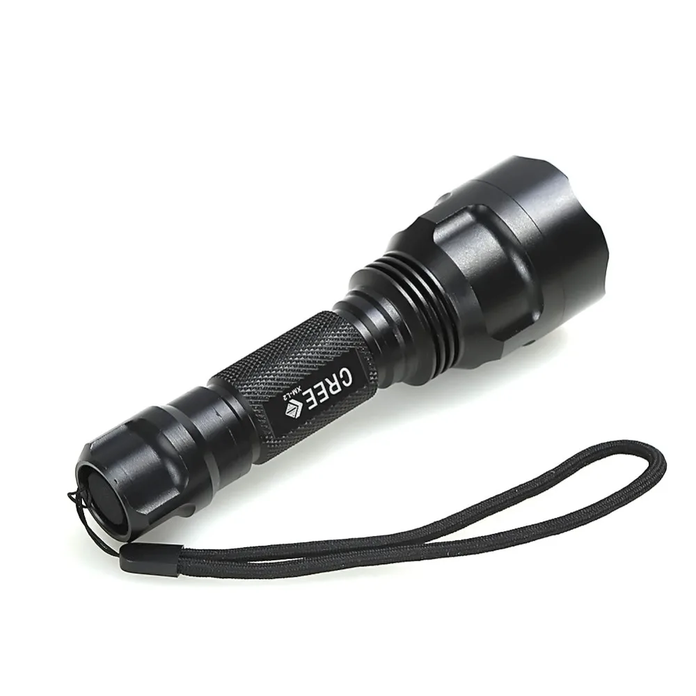 Anjoet kit Lommelygte Linterna LED Torch Light L2 Taktiske Aluminium Jagt Flash Lampe +18650+Oplader+Pistol Mount+Max