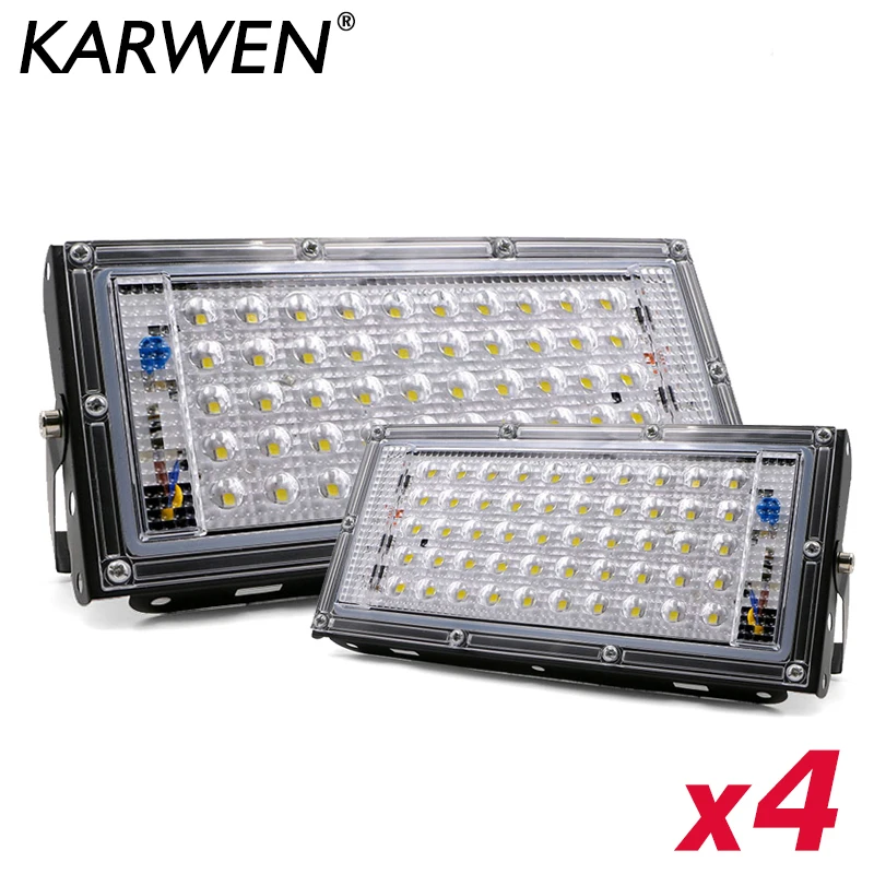 4stk/masse 50W LED spotlight Spotlight AC 220V 240V Led Reflektor Kaste lys Projektører IP65 Vandtæt LED Gade Lampe