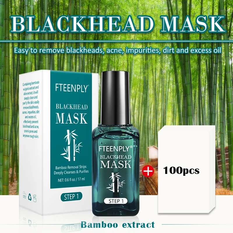 Sort Maske Hudorm Remover Acne Behandling Serum FTEENPLY hudpleje Krymper Pore, Dyb Rengøring, Skrælning Ark Facial Mask