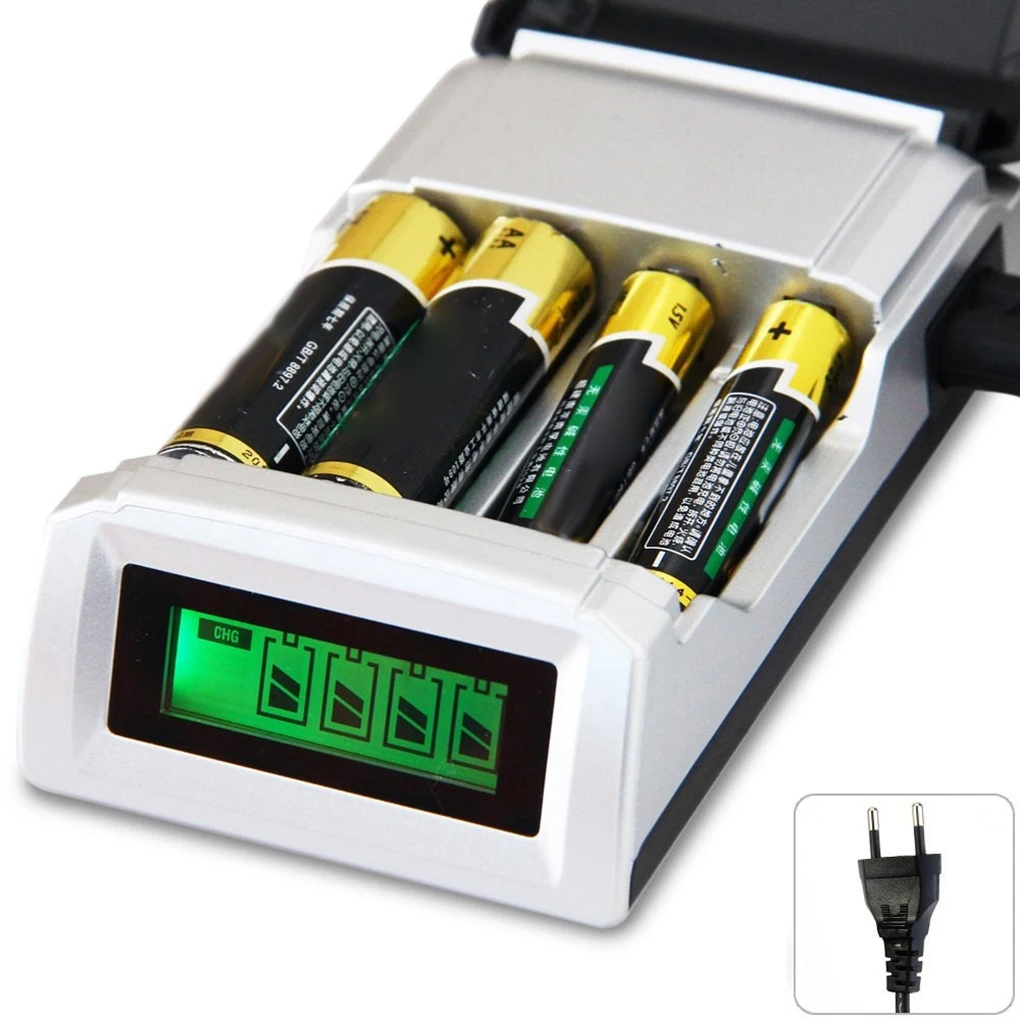 LED Display 4 Porte Batterier, Oplader, Legetøj, Elektronik af Høj Kvalitet Universal AAA AA Batteri Oplader