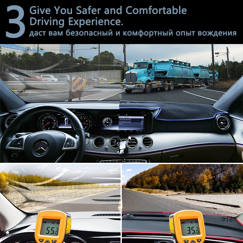 Dashboard Dækker Beskyttende pude til Mazda CX-5 2017 2018 2019 MK2 KF CX5 CX-5 Tilbehør til Bilen Dash Board Parasol Anti-UV-Tæppe