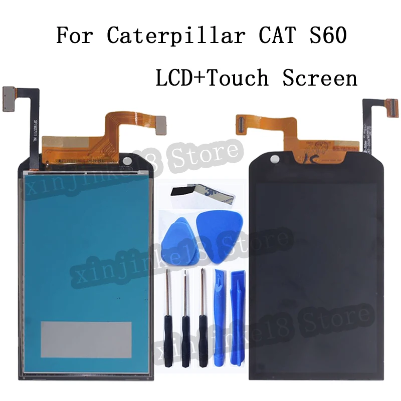 4,7-Tommers For Caterpillar CAT S60 LCD-skærm Touch screen Digitizer Assembly For Caterpillar CAT S60 Mobil Telefon, LCD-Skærm