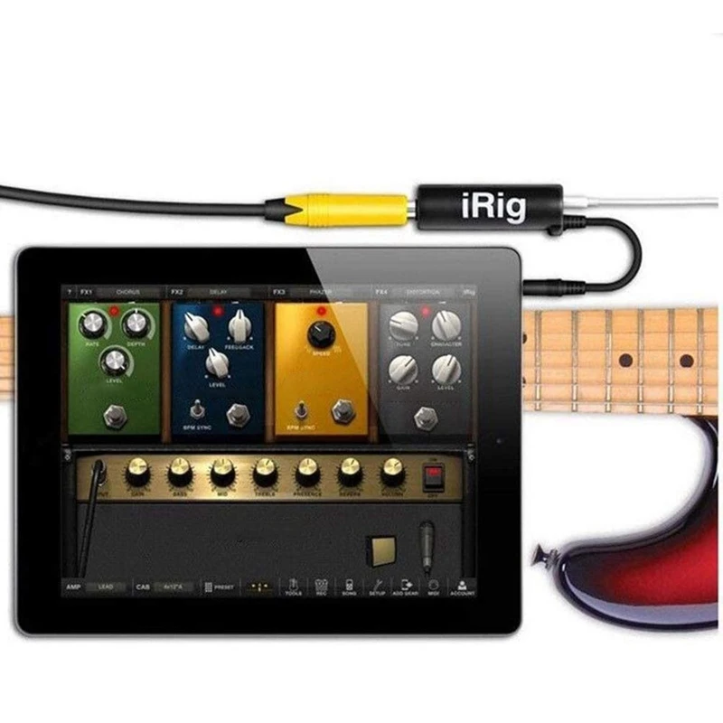 IRig 4stk Guitar Effekter Interface Adapter Omformer Link Enheder Guitar Interface Converter Udskiftning