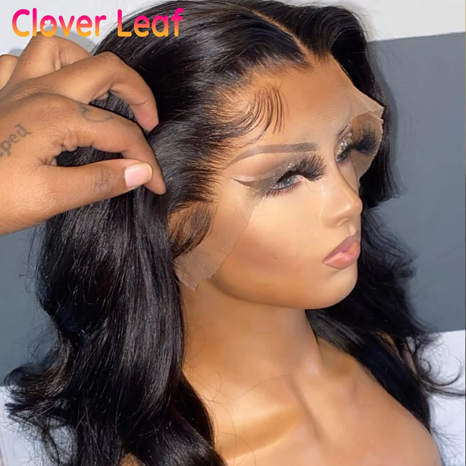 Clover Leaf 360 Blonder Frontal Remy Paryk 150% Brasilianske Body Wave Wig 13X4 Lace Front paryk af menneskehår 4x4 Lukning Paryk Pre Plukket