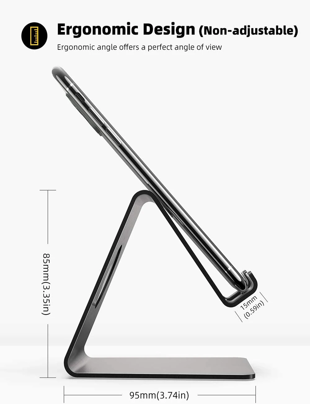 Telefonholder, der holder til iPhone 11 Xiaomi mi 9 Metal telefonholder Tablet-Holder bordholder Til IPad Pro Air 10.5 9.7