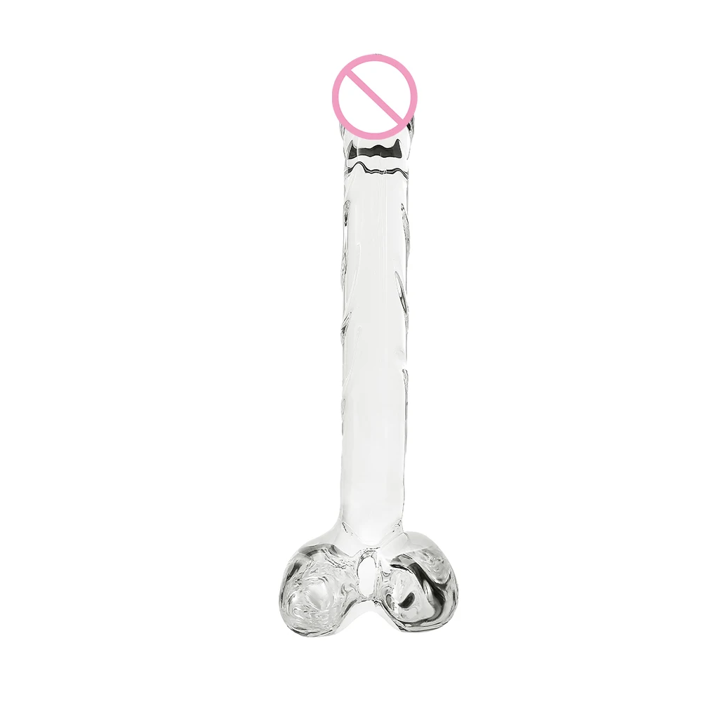 Krystal Glas Dildo Simulering Penis Kvindelige Onani Apparat AV Stick Udenrigshandel Voksne Produkt Sex Legetøj