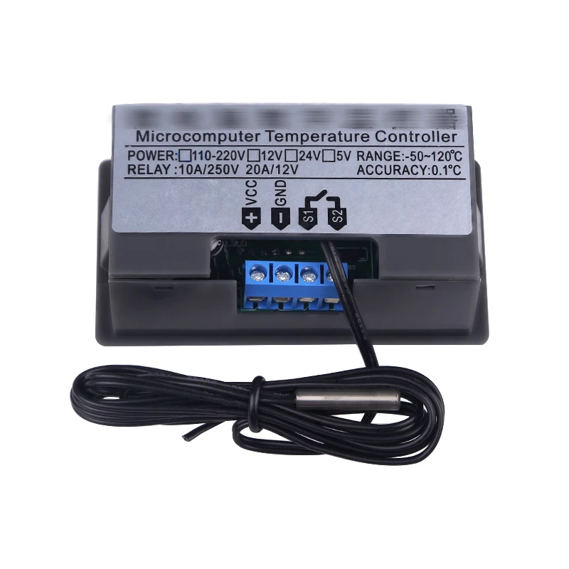 W3230 Mini Digital temperaturregulator 12V 24V 220V Termostat Regulator Varme Køling Kontrol Termoregulator Med Sensor