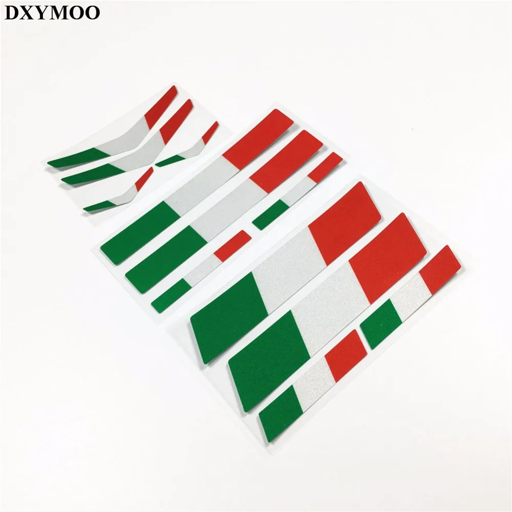 Nationale Flag Italien Bil Mærkat Decals Reflekterende Motordrevne Race Hjelm Mærkat Kofangere for Vespa Piaggio