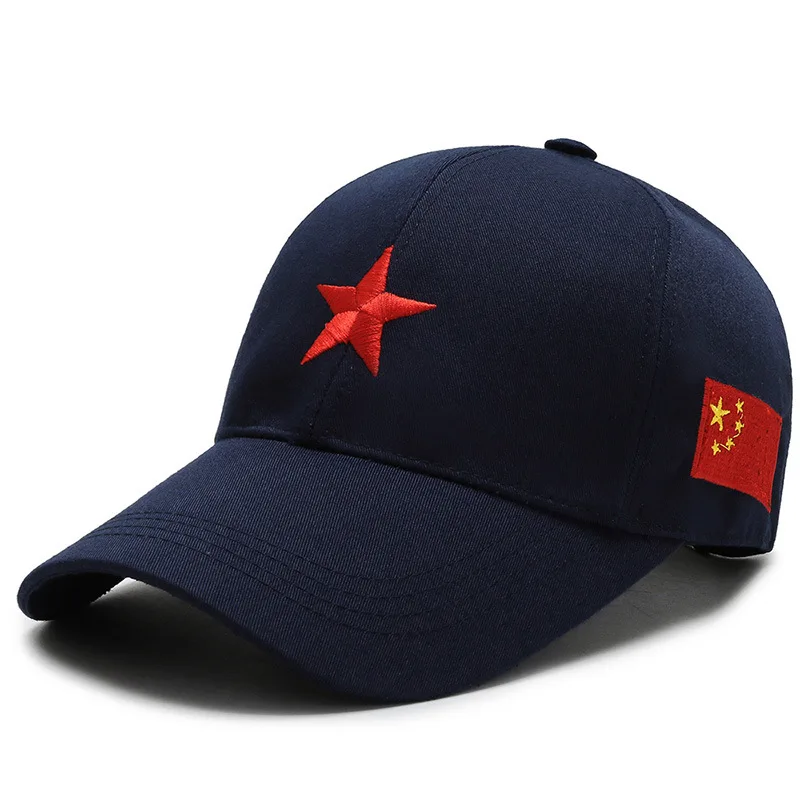 Kagenmo Kina Flag, Baseball cap Fem Stjernet Kinesiske Knogle Randen hat broderi unisex casquette mode afslappet billige