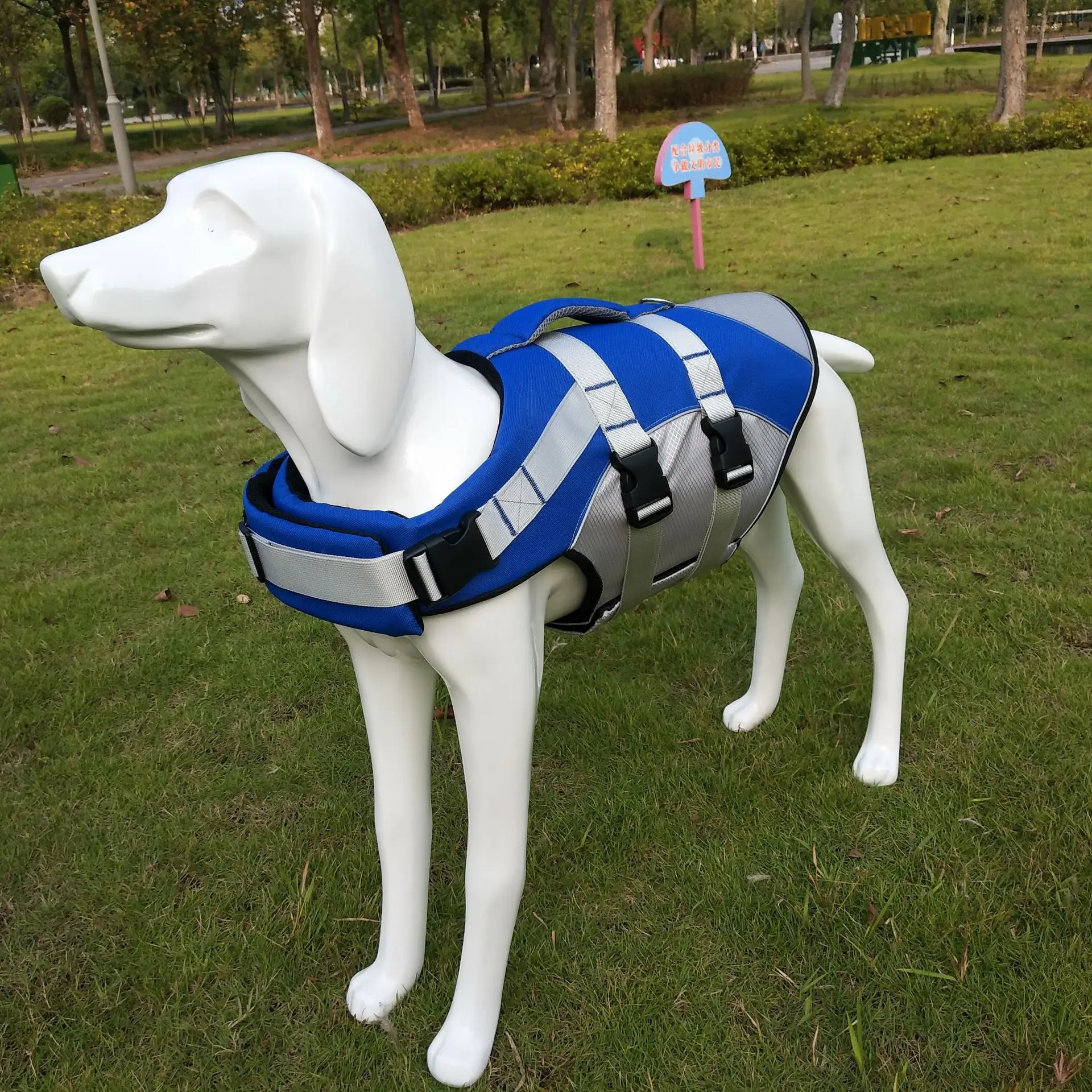 QQQPET Pet Veste Stor Hund redningsvest Tøj Labrador Golden Retriever Hund, Surfe, Svømme Vest Float Kostume Sikkerhed S-XL