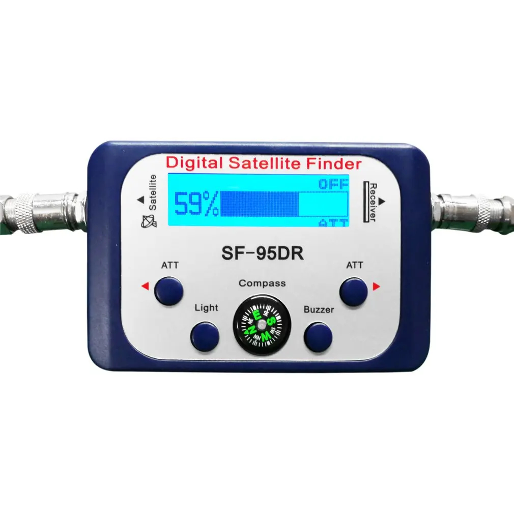 Digital-Finder SF-95DR Meter Satlink Receptor-TV Signal Modtager Lør-Dekoder Satfinder Kompas LCD-FTA-Skål