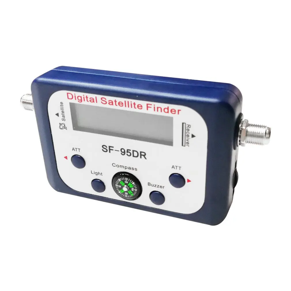 Digital-Finder SF-95DR Meter Satlink Receptor-TV Signal Modtager Lør-Dekoder Satfinder Kompas LCD-FTA-Skål