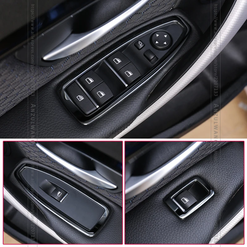 Til BMW 3-serie f30 f34 Bil styling Vindue Løfter Kontrol Ramme Bil Vindue Skifte Indretning Armlæn Panel Trim Indvendigt Tilbehør