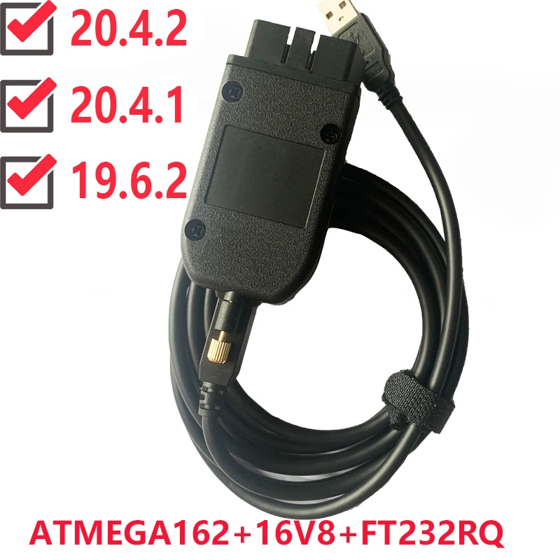 Auto Testere 20.4.1 VAGCOM 19.6.2 HEX V2 USB-Interface TIL VW-AUDI-Skoda-Seat VAG 19.6.2 multi-sprog ATMEGA162+16V8+FT232RQ