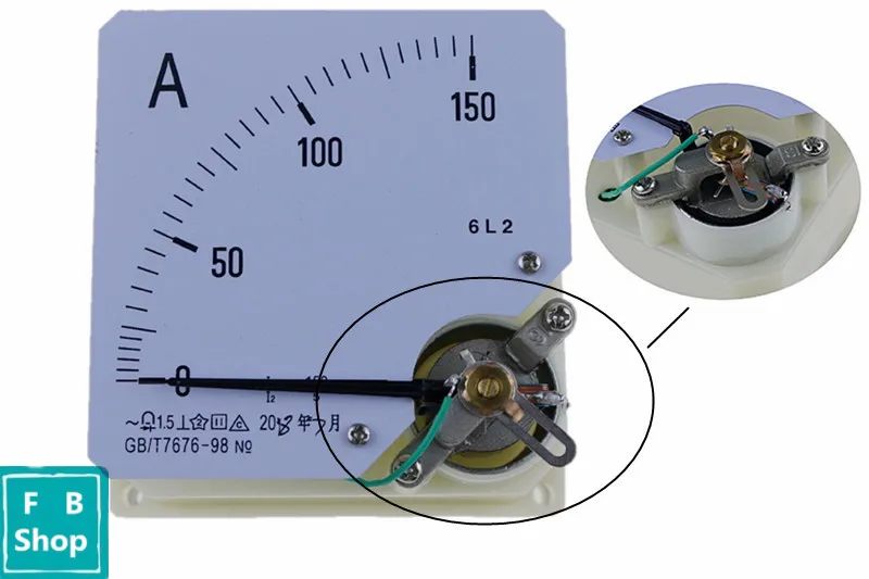 6L2 AC 1A 2A 3A 5A 10A, 15A, 20A 30A 50A 75A Holdbar Amperemeter Nuværende Ampere Spænding Meter Pointer diagnoseværktøj