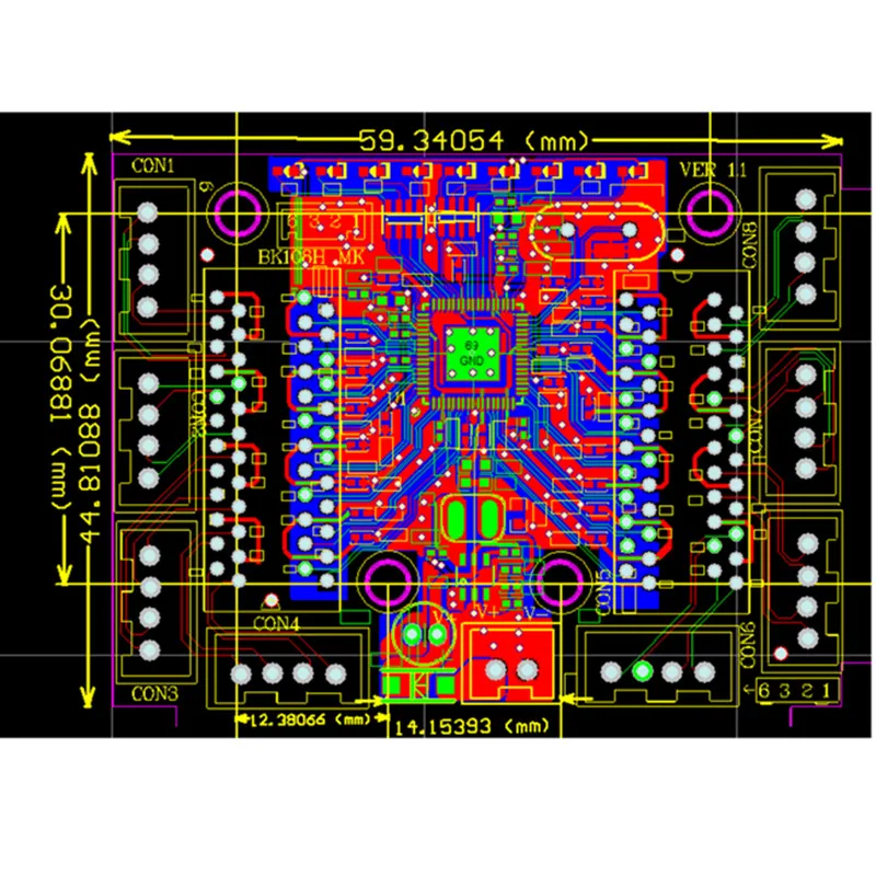 8-pin-line mini design ethernet-switch-kredsløb til ethernet-switch-modul 10/100mbps 8 port PCBA board LED-skifte modul