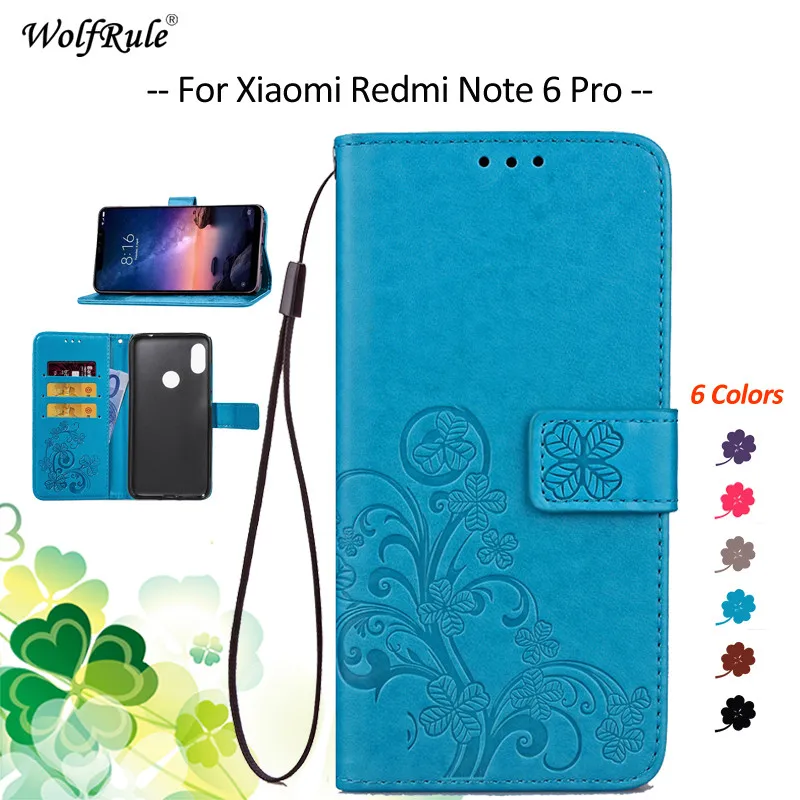 For at Dække Xiaomi Redmi Note 6 Pro Tilfælde Flip Wallet PU Kofanger Pose Telefon Pose Tilfældet For Xiaomi Redmi Note 6 Pro Dække 6.26
