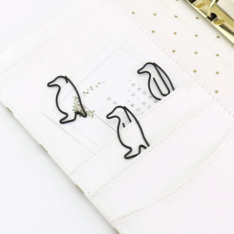 TUTU Dyr Penguin Formet Papir Klip God Til Papir, der er Klippet Samlere eller Animalske Elskere (Sort 50 Tæller) gratis forsendelse H0229