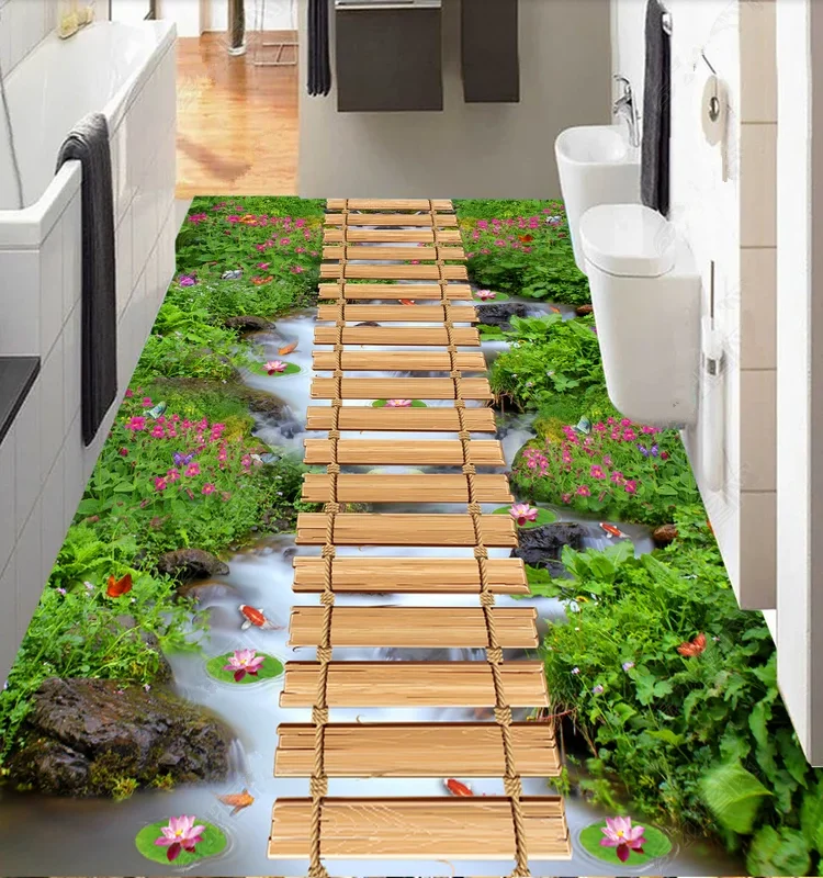Kreative 3D Grønne planter Udskrivning Tæpper til stuen, Soveværelse, Område Tæpper Køkken AntiSlip gulvmåtte Gangen Midtergangen Blødt Tæppe