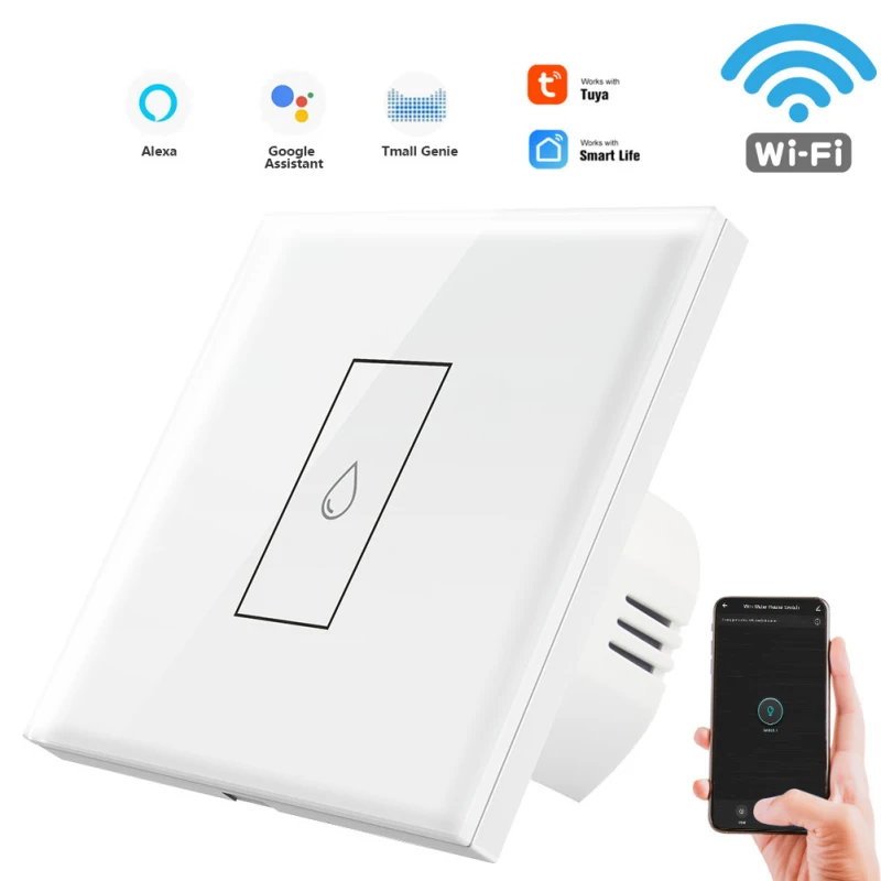 20A Wifi Skifte Væggen Touch Skifte EU Ikke Neutral Ledning, Smart Vandvarmer Skifte Tuya Smart Home Støtte Alexa Google Startside